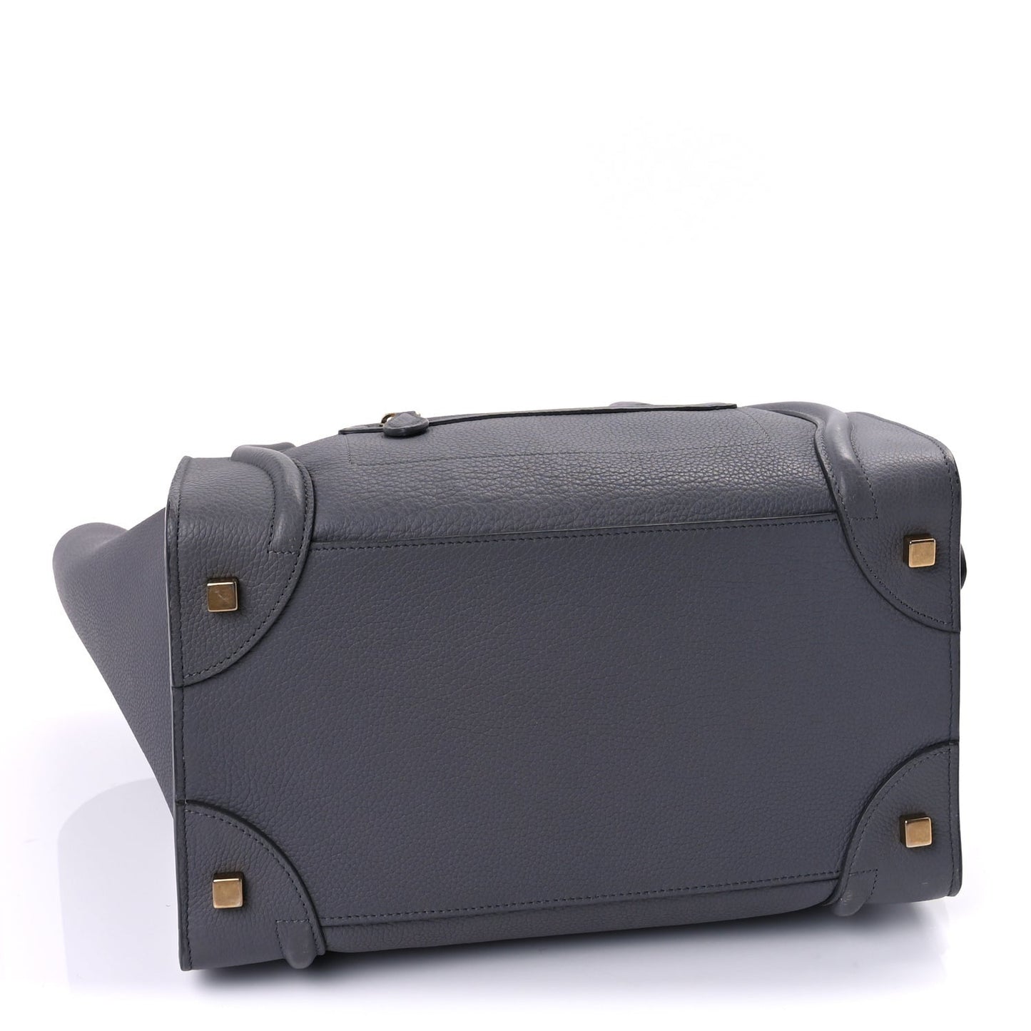Drummed Calfskin Mini Luggage  Kohl