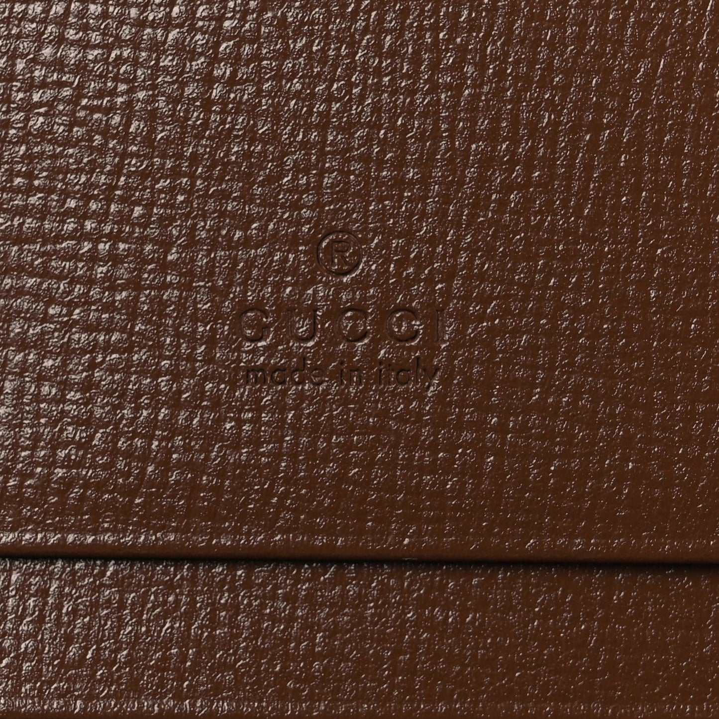 GG Supreme Monogram Textured Calfskin Web Jackie 1961 Card Case Beige Ebony Brown Sugar