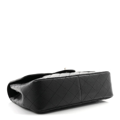 Caviar Quilted Jumbo Single Flap Black
