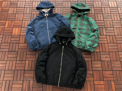 GREEN BLACK BLUE S🔥P🔥E🔥E JACKET FLEECE