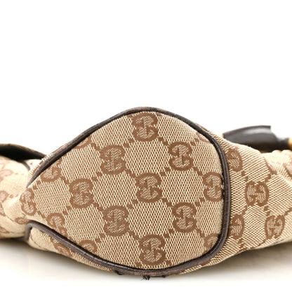 Monogram Horsebit Chain Flap Shoulder Bag Brown