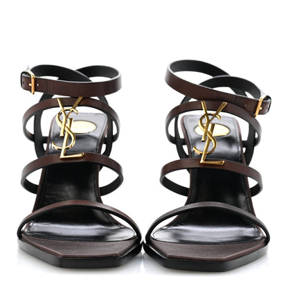 Calfskin Cassandra 90 Wedges 37.5 Ultra Dark Brown