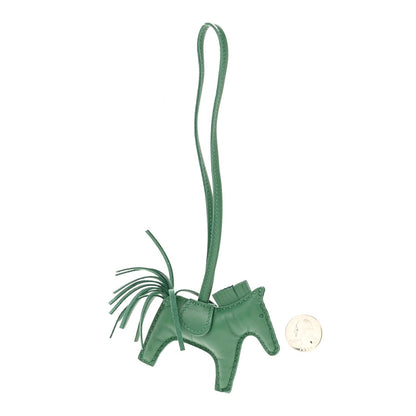 Milo Lambskin Grigri Rodeo Horse Bag Charm PM Vert Cypress