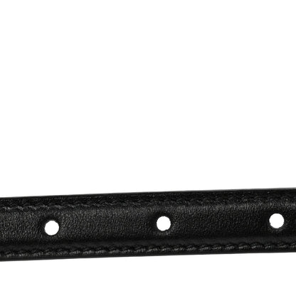 Plutone Calfskin Gucci Buckle 20mm Thin Belt 90 36 Black