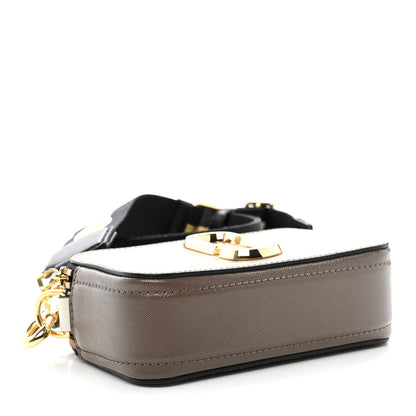 Saffiano Small Snapshot Camera Bag French Grey