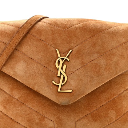 Suede Toy Loulou Shoulder Bag Cinnamon
