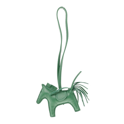 Milo Lambskin Grigri Rodeo Horse Bag Charm PM Vert Cypress