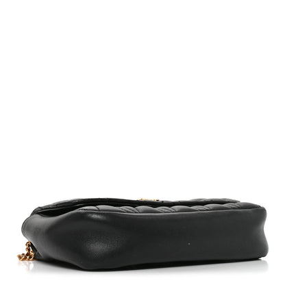 Nappa Quilted Virtus Evening Bag Black