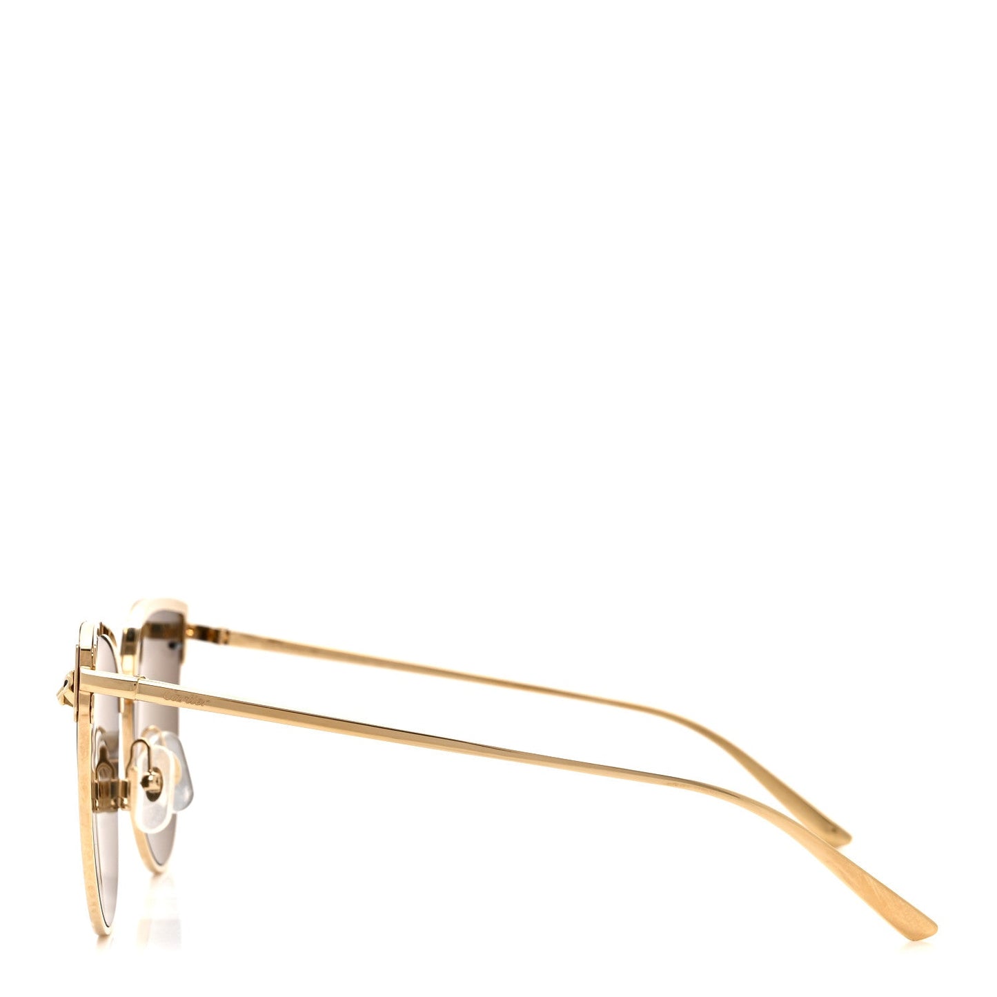 Panthere De Cartier Cat Eye Sunglasses Gold