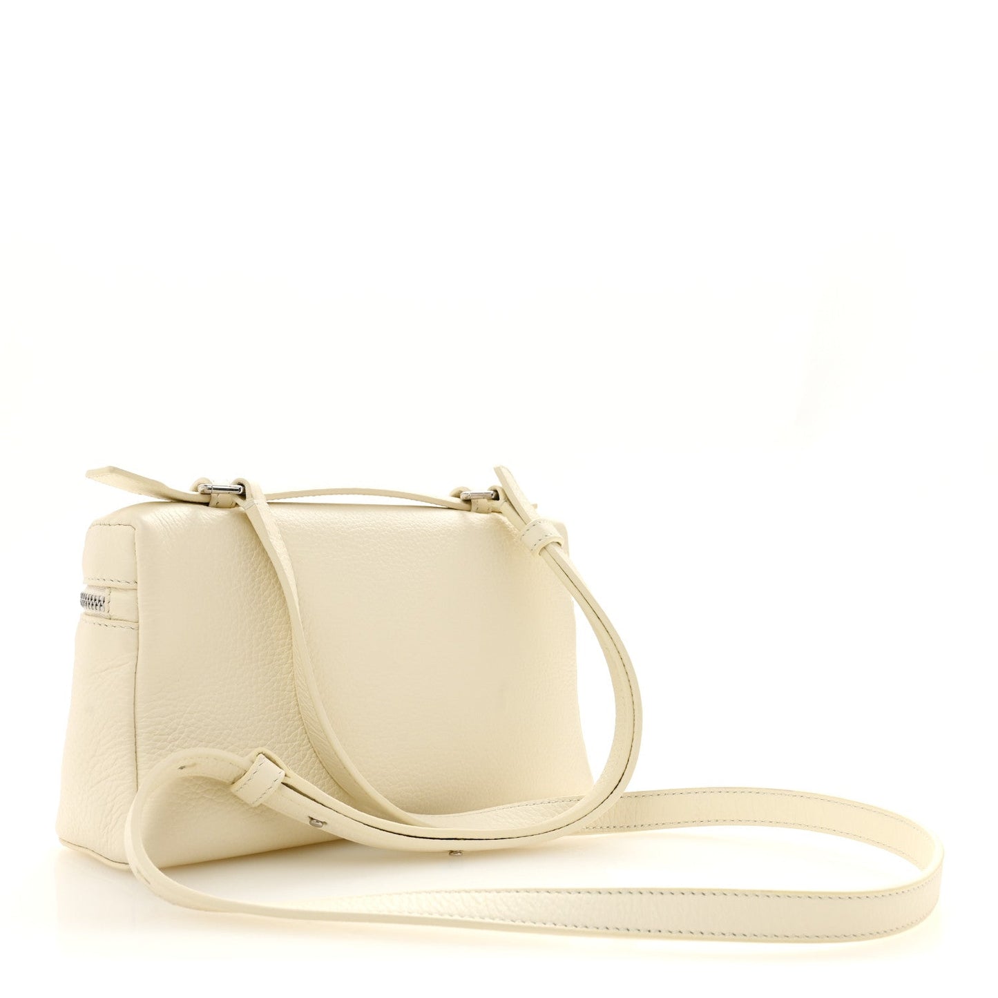 Grained Calfskin L19 Extra Pocket Pouch Whisper White