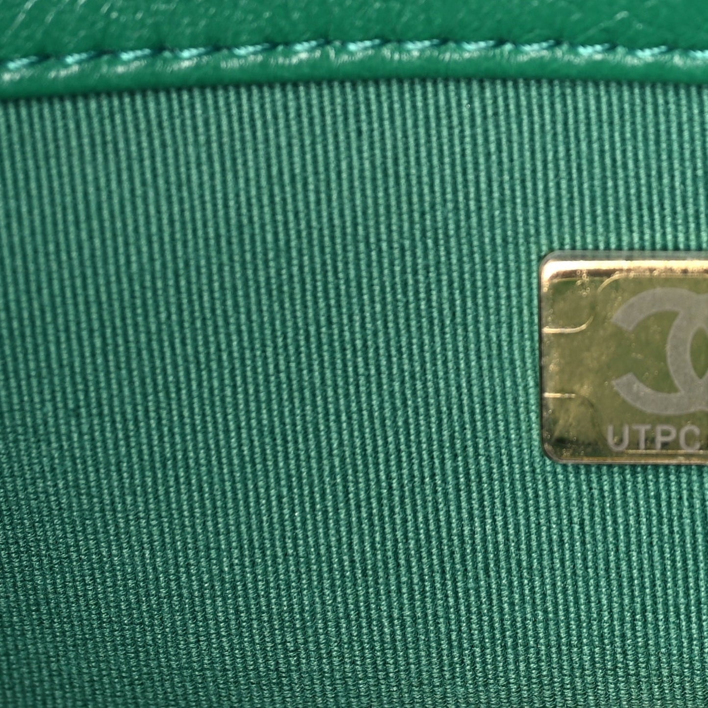 Lambskin Quilted Medium 19 Flap  Green