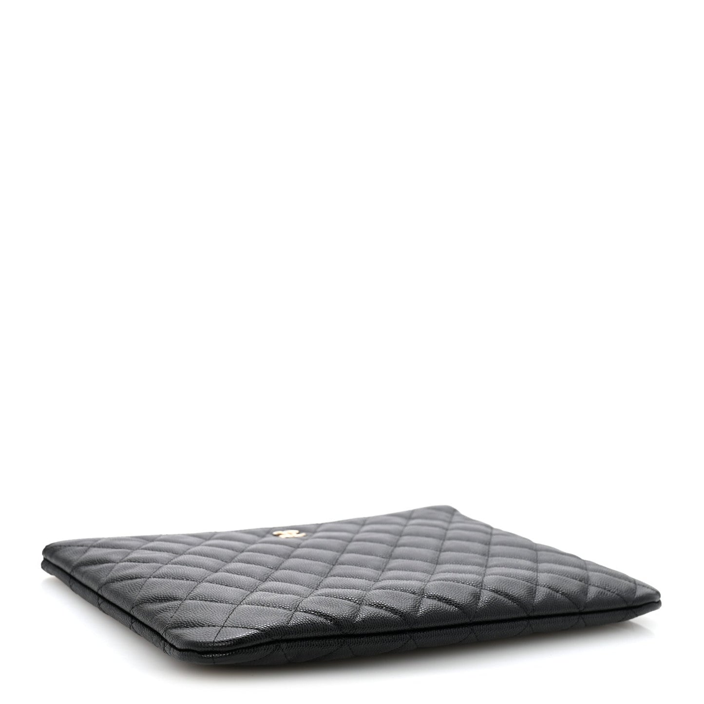 Caviar Quilted Medium Cosmetic Case Black