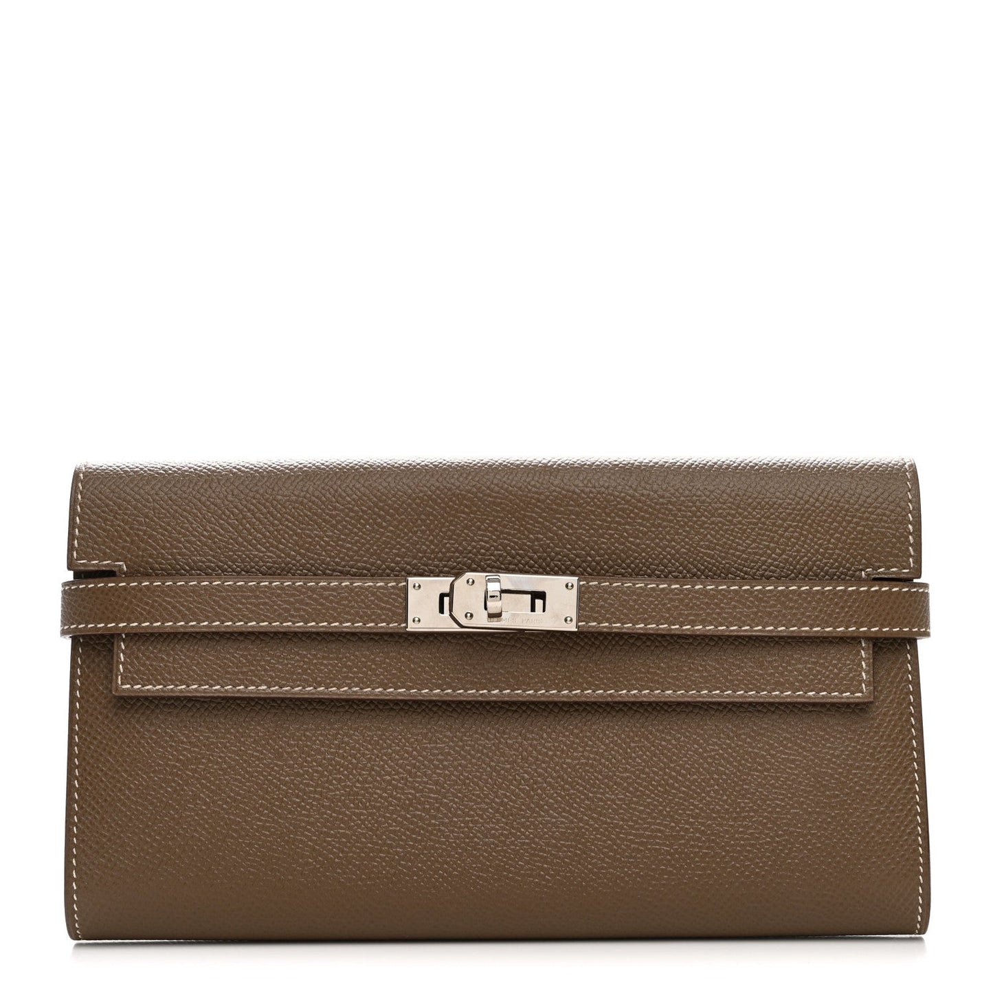 Epsom Kelly Longue Wallet Etoupe