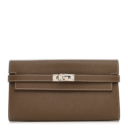Epsom Kelly Longue Wallet Etoupe