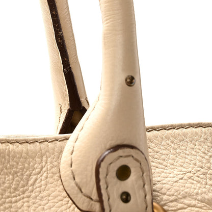 Grained Calfskin Paddington Shopping Tote Beige
