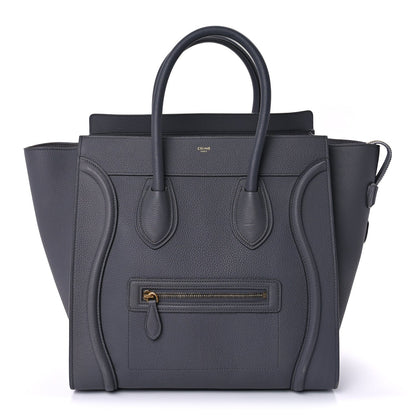 Drummed Calfskin Mini Luggage  Kohl