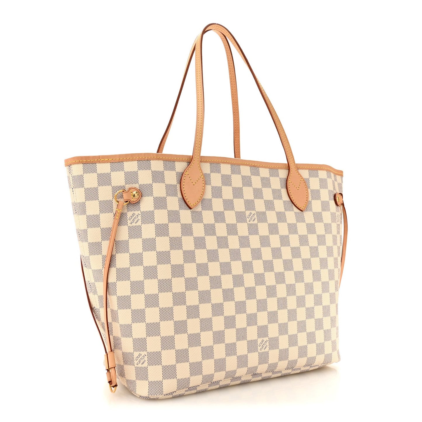 Damier Azur Neo Neverfull MM Rose Ballerine