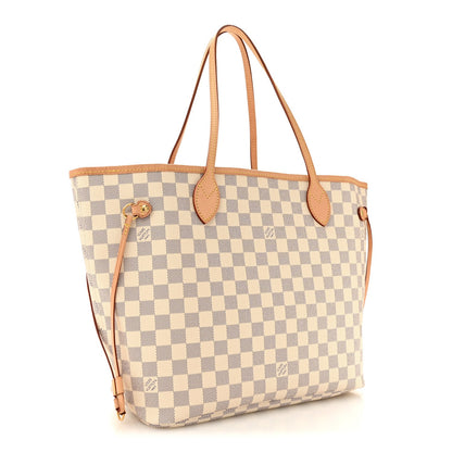 Damier Azur Neo Neverfull MM Rose Ballerine