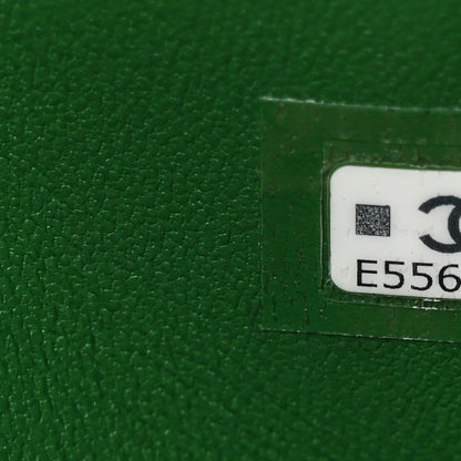 Calfskin Crocodile Embossed Mini Bowling Clutch With Chain Green