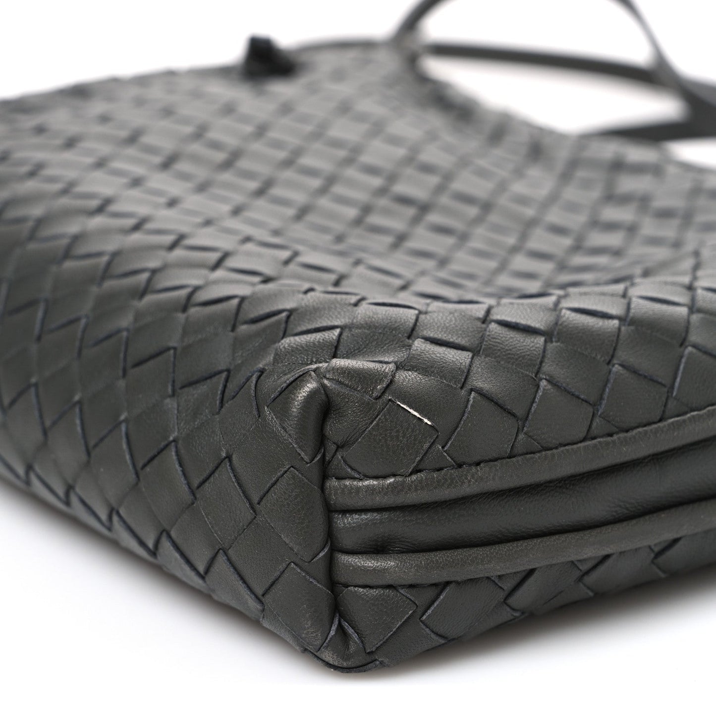 Nappa Intrecciato Nodini Crossbody Messenger New Light Grey