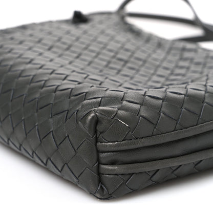 Nappa Intrecciato Nodini Crossbody Messenger New Light Grey