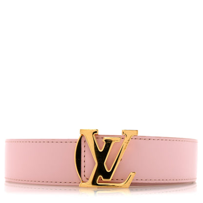 Damier Azur 30mm LV Initiales Reversible Belt 85 34 Pink