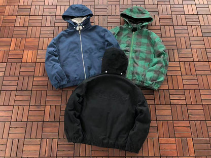 GREEN BLACK BLUE S🔥P🔥E🔥E JACKET FLEECE