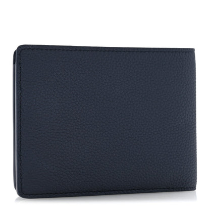 Grained Calfskin Multiple Wallet Navy