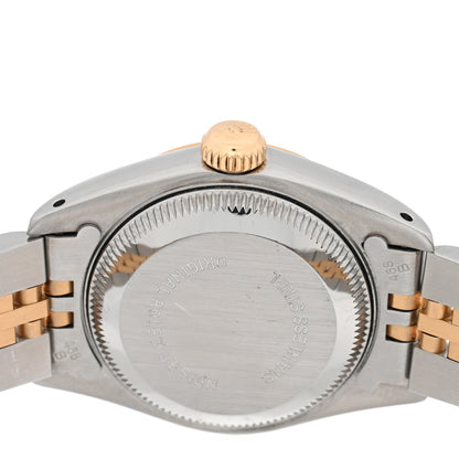 Stainless Steel 18K Yellow Gold Diamond 26mm Oyster Perpetual Datejust Watch Blue Gradient 69173