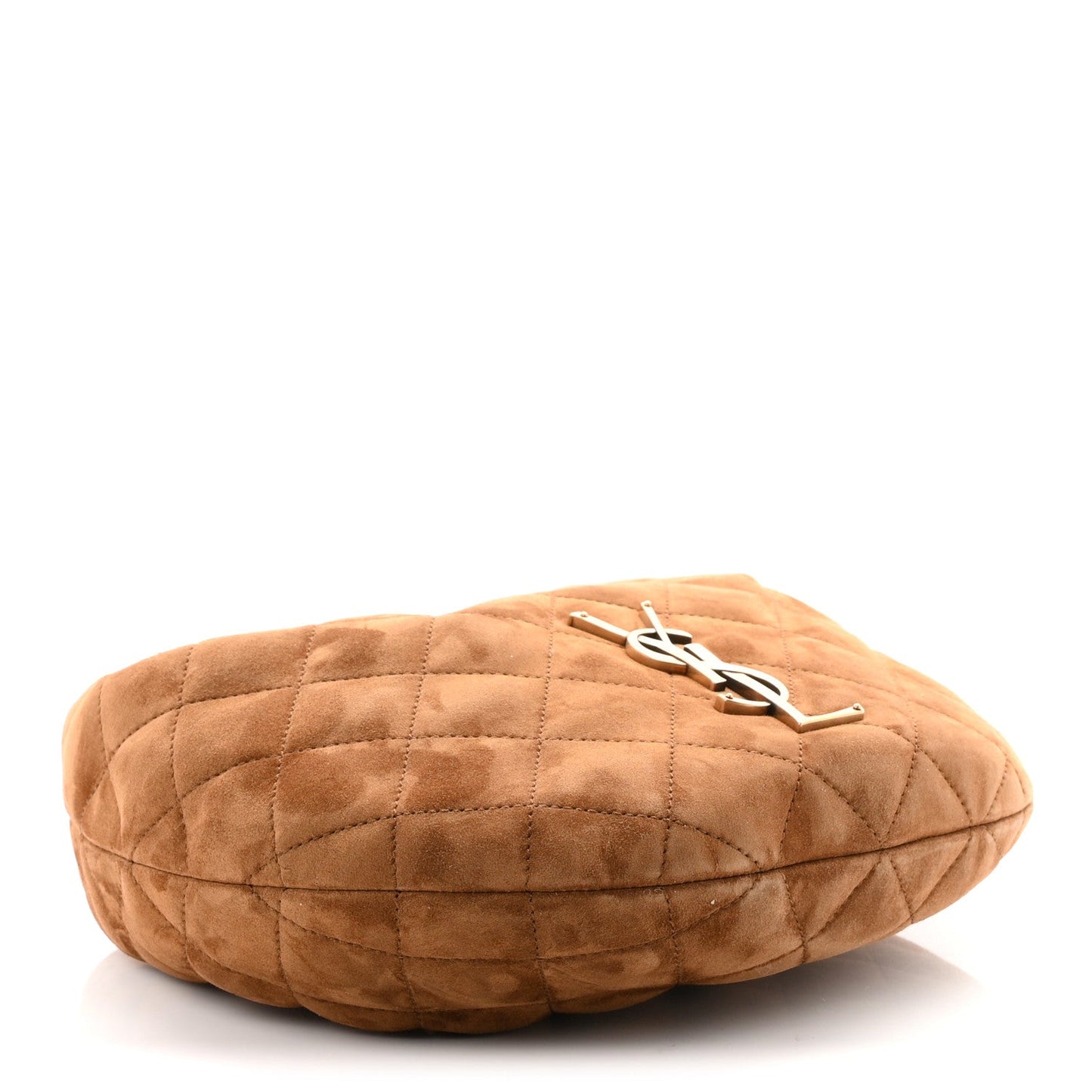 Suede Quilted Icarino Bag Caramel Cognac