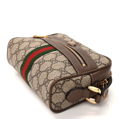 GG Supreme Monogram Web Mini Ophidia Shoulder Bag  Brown