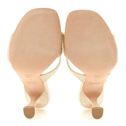 Satin Crystal Sparkle Mule 38 Gold