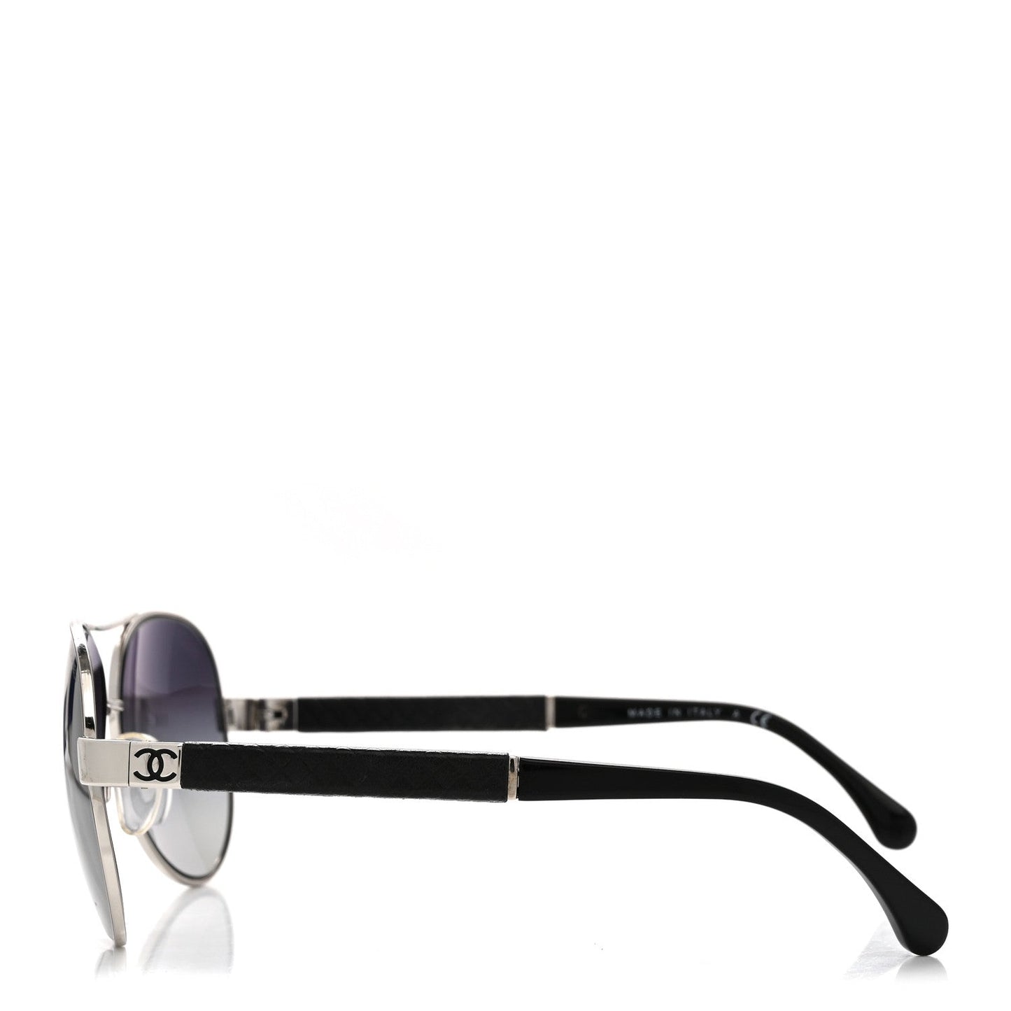 Lambskin Quilted CC 4195-Q Sunglasses Silver