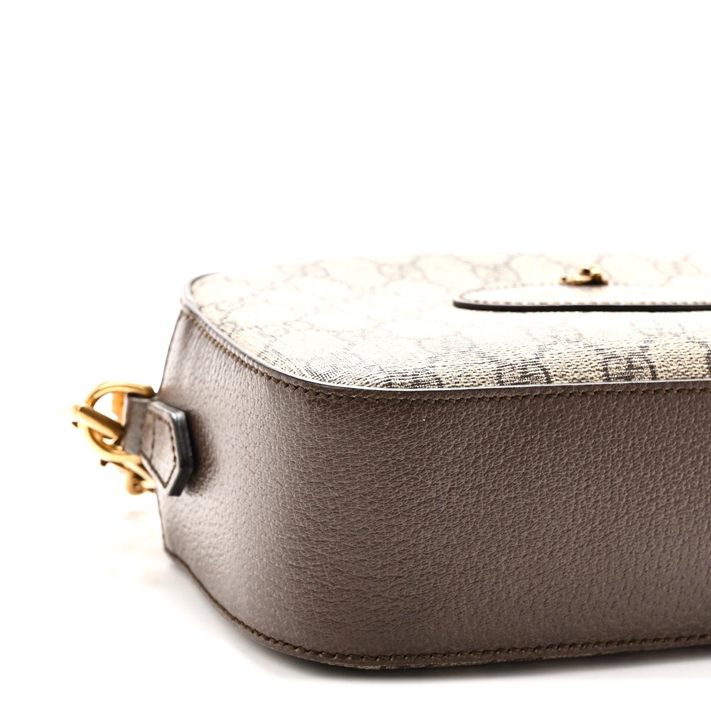 GG Supreme Monogram Web Neo Vintage Shoulder Bag Beige New Acero Crop