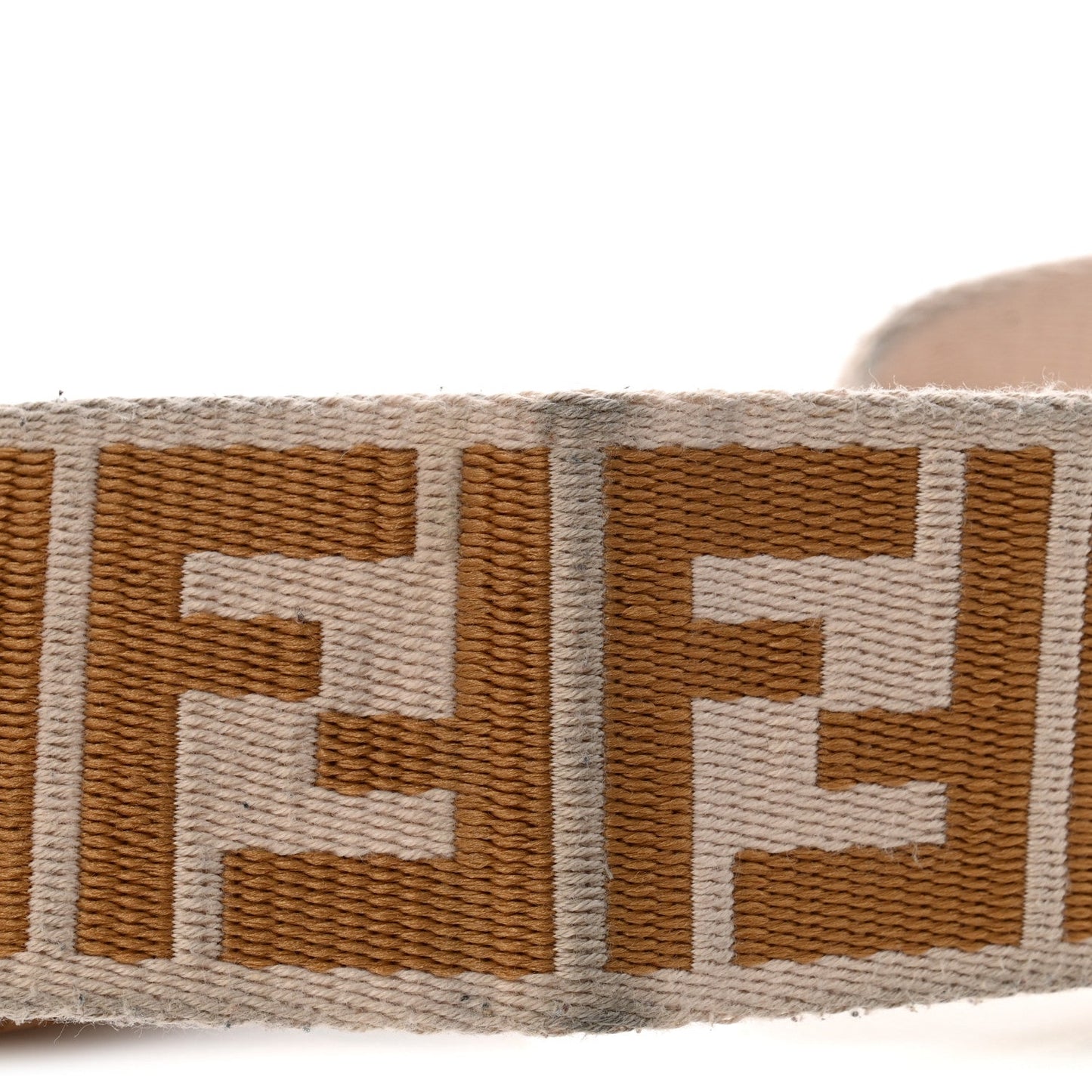 Ribbon Vitello King FF 1974 Adjustable Strap You Poudre Cuoio Miele Scuro