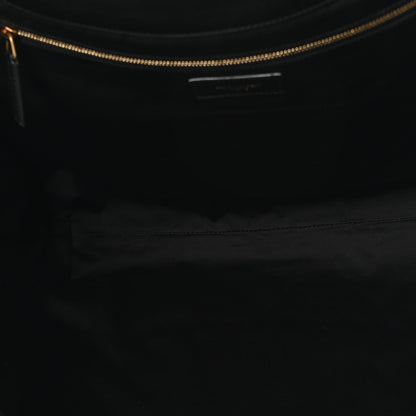 Lambskin Quilted Maxi Icare Shopping Tote Black
