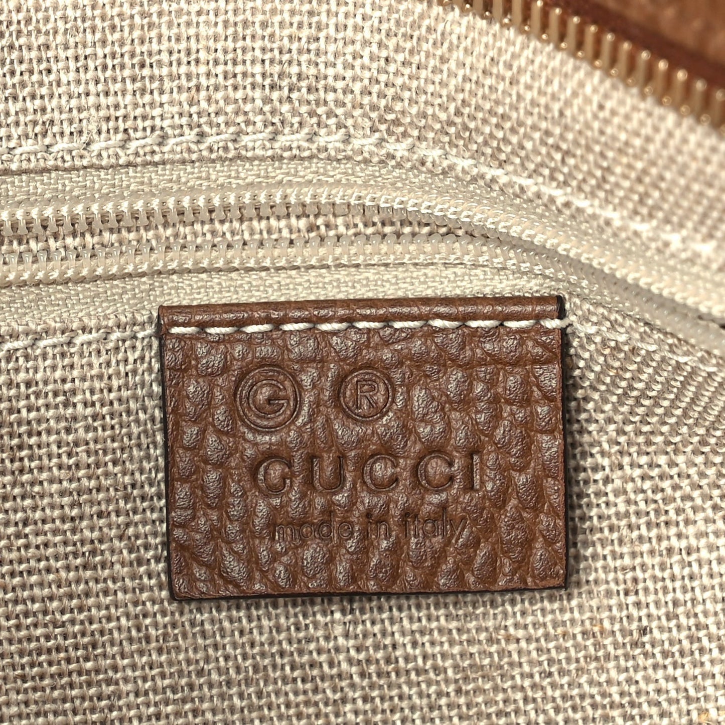 Monogram Small Bree Tote Beige Tabacco