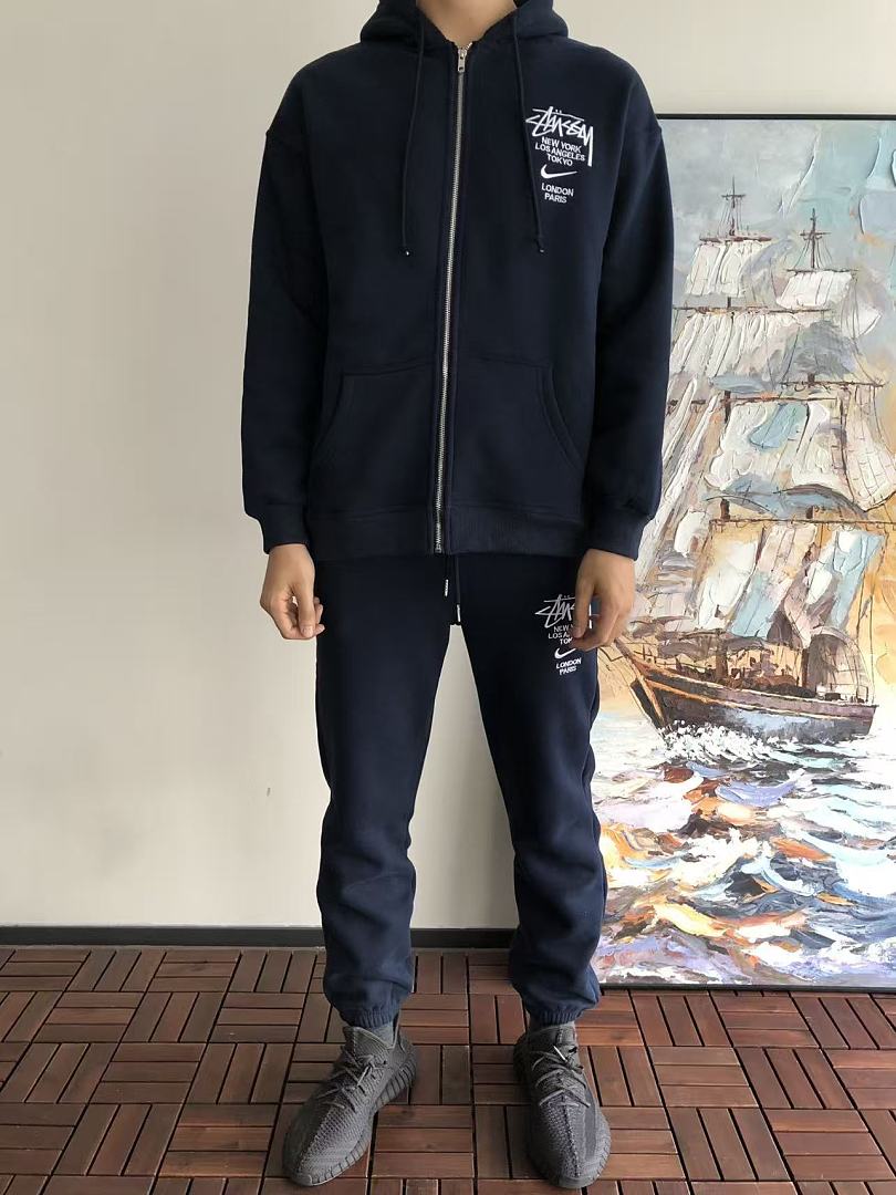 TOP￥~129 PANTS￥~115 N🔥K🔥& ST🔥S🔥Y HOODIE TROUSERS FLEECE