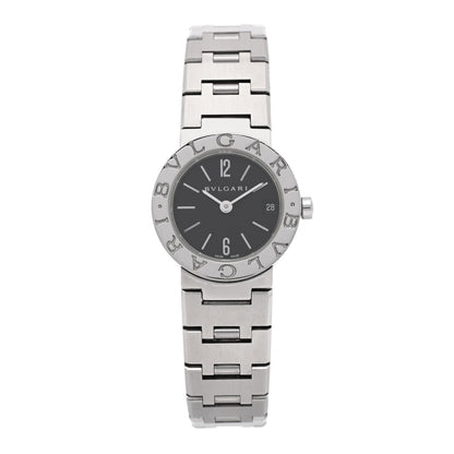 Stainless Steel 23mm Quartz Watch Black