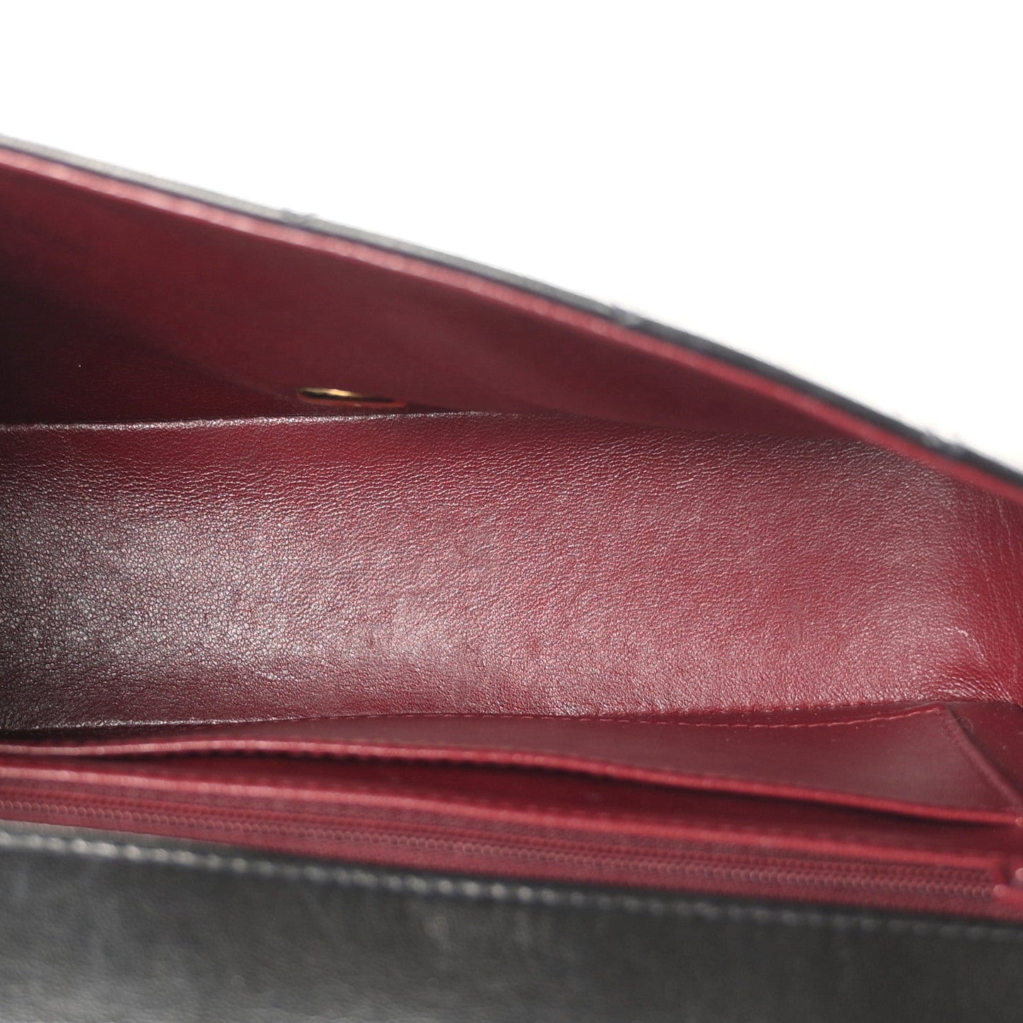 Lambskin Quilted Small Single Flap Black