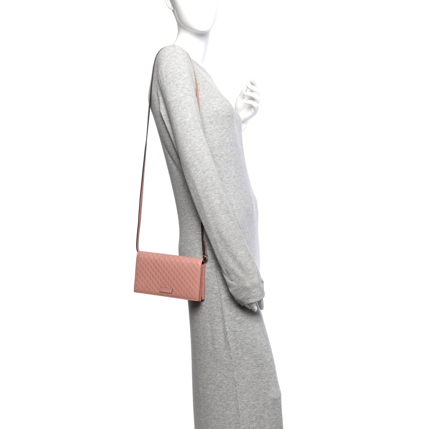 Microguccissima Crossbody Wallet Soft Pink