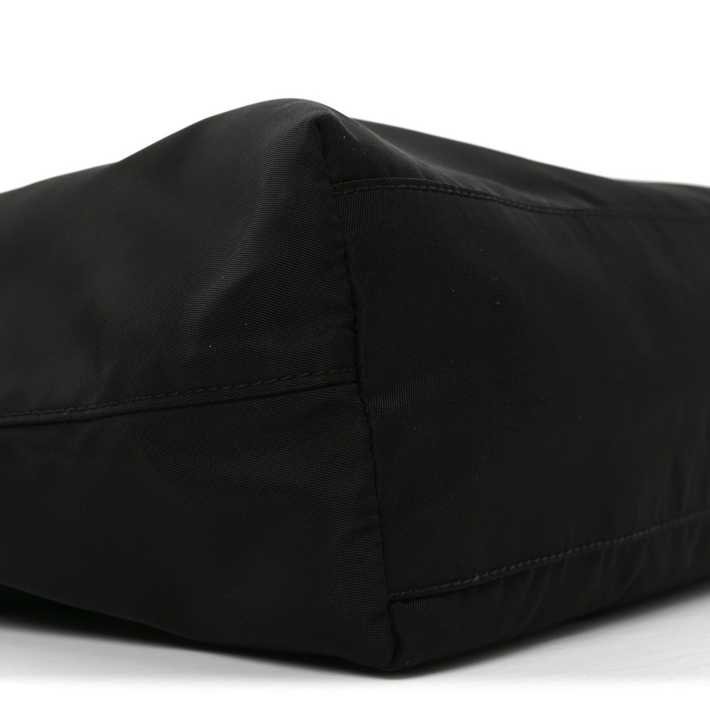 Tessuto Nylon Soft Calfskin Tote Black