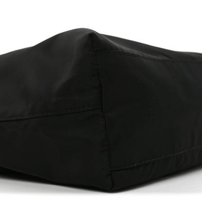 Tessuto Nylon Soft Calfskin Tote Black