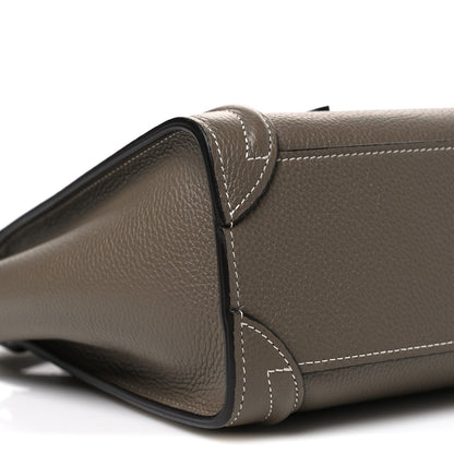 Drummed Calfskin Nano Luggage Souris