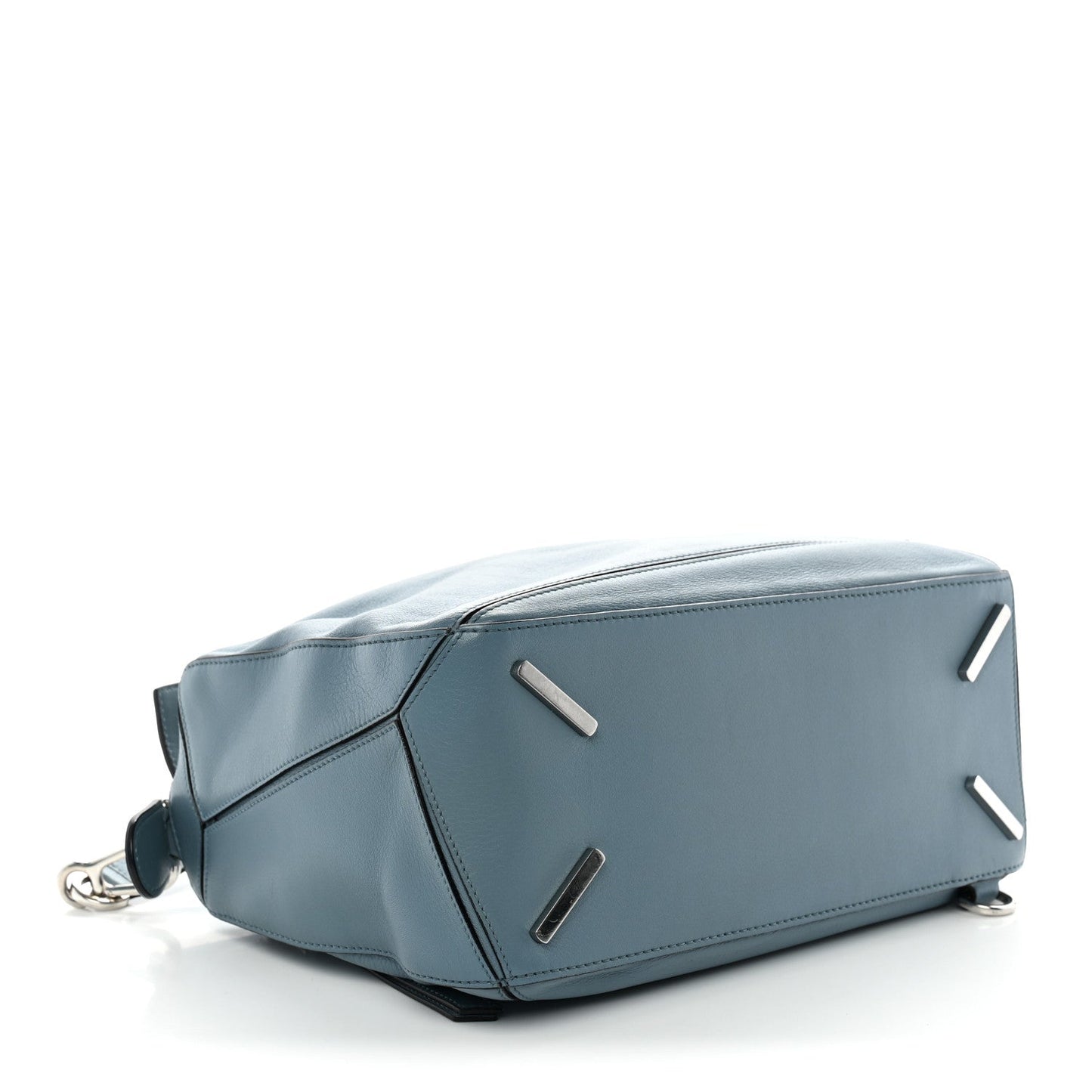 Calfskin Medium Puzzle Bag Stone Blue
