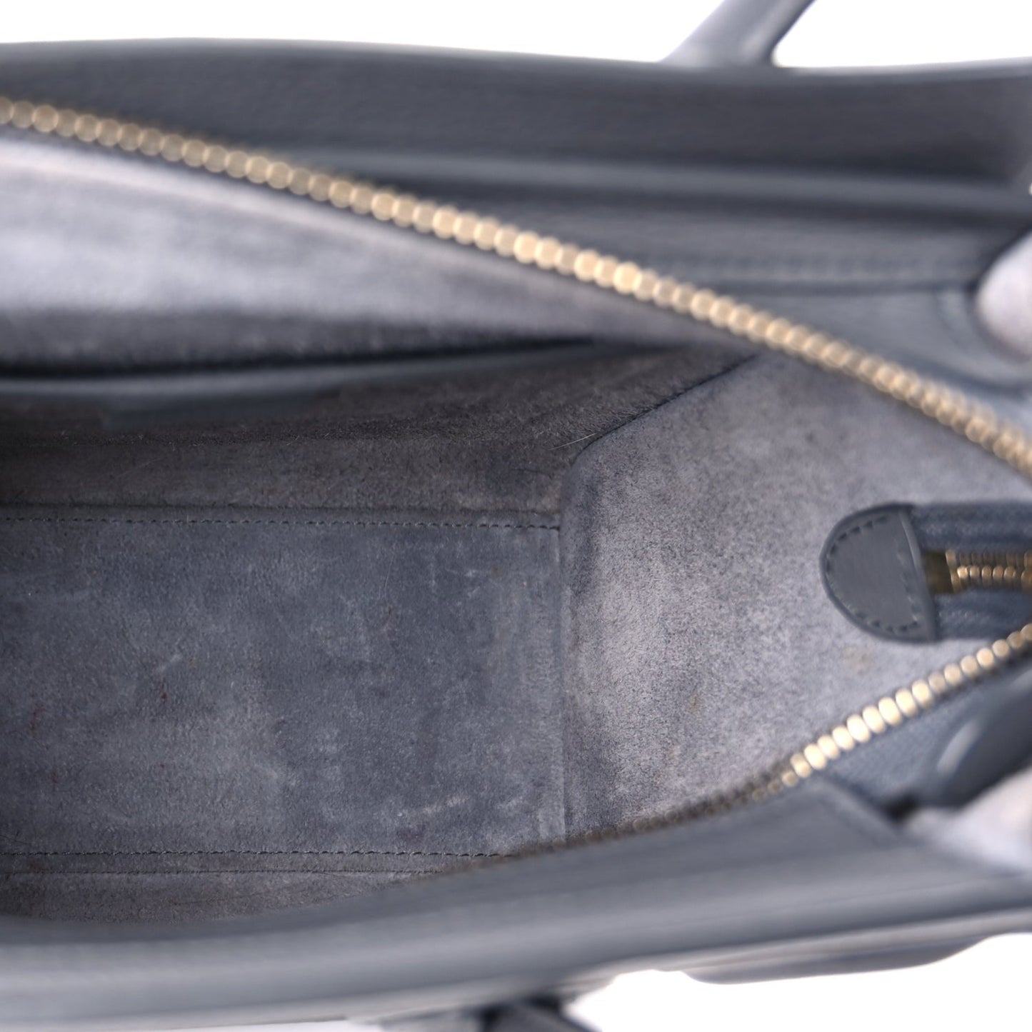 Baby Drummed Calfskin Nano Luggage  Kohl