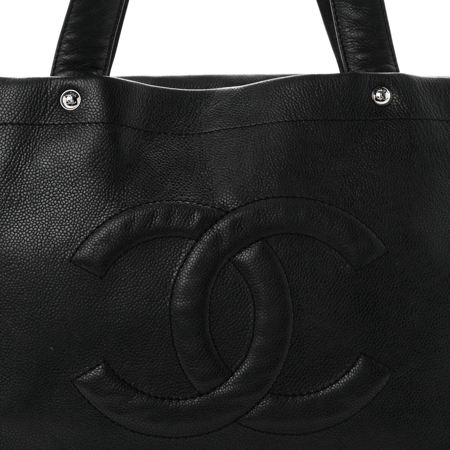 Caviar Executive Cerf Shopper Tote Black