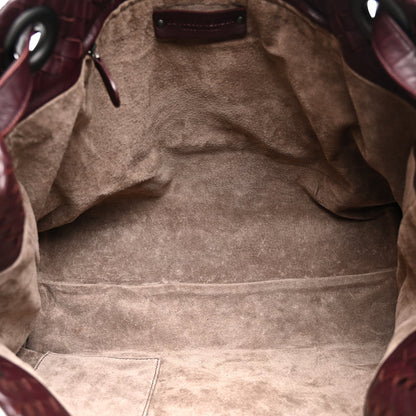 Nappa Intrecciato Bella Tote Aubergine