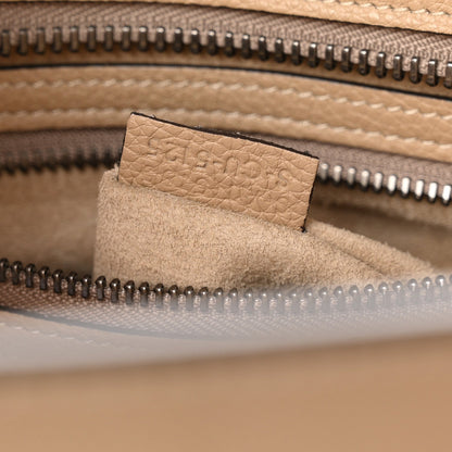 Drummed Calfskin Micro Luggage Dune