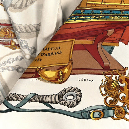 Silk Bateau A Vapeur De Jouffroy D’Abbans 1784 Scarf 90